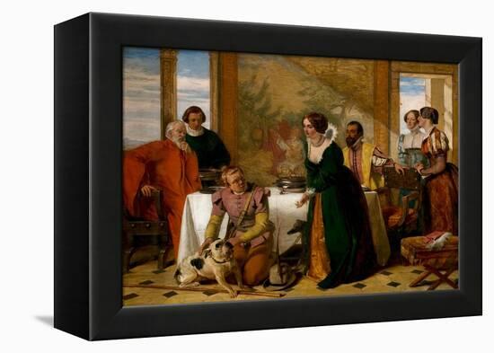 Launce's Substitute for Proteus' Dog, 1849 (Oil on Canvas)-Augustus Leopold Egg-Framed Premier Image Canvas