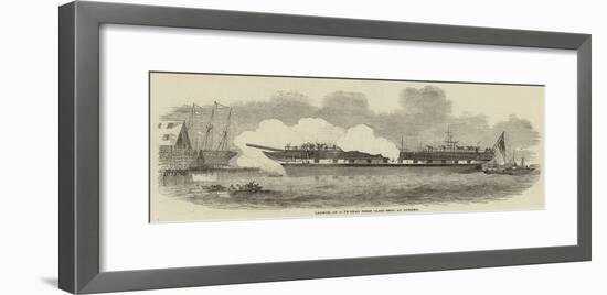 Launch of a 14-Year First Class Ship, at Dundee-null-Framed Giclee Print