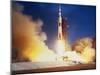 Launch of Apollo 11 Spacecraft En Route To Moon-null-Mounted Photographic Print