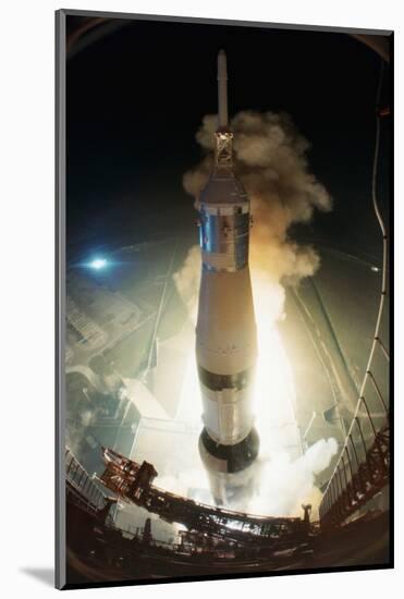Launch of Apollo 17-null-Mounted Photographic Print