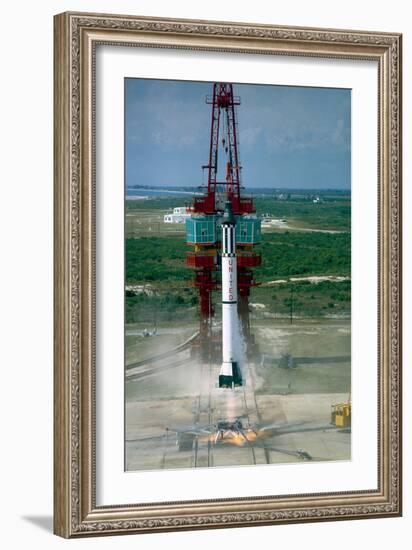 Launch of Freedom 7 by NASA on May 5 1961-null-Framed Photographic Print