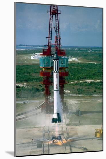 Launch of Freedom 7 by NASA on May 5 1961-null-Mounted Photographic Print