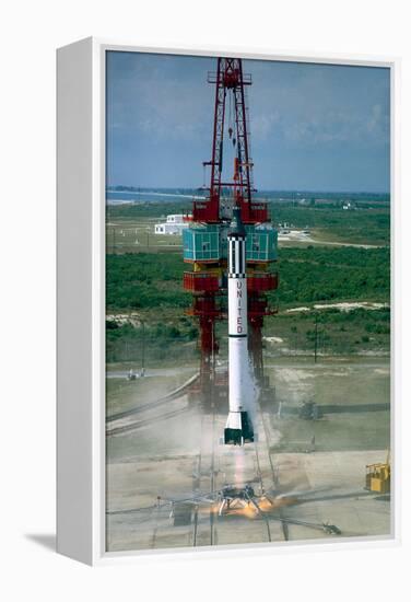 Launch of Freedom 7 by NASA on May 5 1961-null-Framed Premier Image Canvas