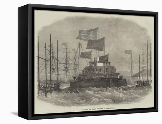 Launch of HMS Cyclops at Blackwall-Edwin Weedon-Framed Premier Image Canvas