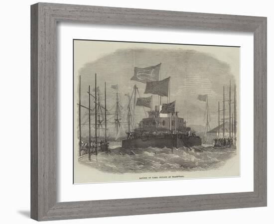 Launch of HMS Cyclops at Blackwall-Edwin Weedon-Framed Giclee Print