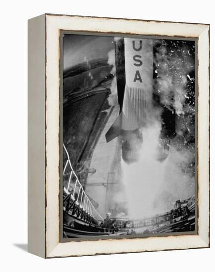 Launch of Saturn 5 Rocket at Cape Kennedy-Ralph Morse-Framed Premier Image Canvas