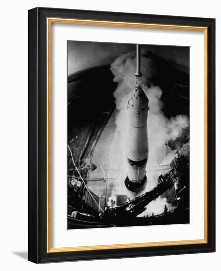 Launch of Saturn 5 Rocket at Cape Kennedy-Ralph Morse-Framed Photographic Print