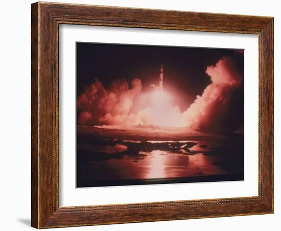 Launch of the Apollo 17 Mission, 1972-null-Framed Photographic Print