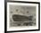 Launch of the German Ironclad Frigate Deutschland, at Poplar-null-Framed Giclee Print