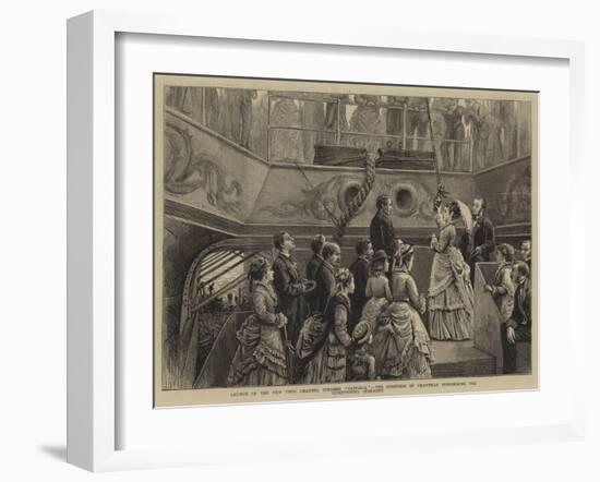 Launch of the New Twin Channel Steamer Castalia-George Goodwin Kilburne-Framed Giclee Print