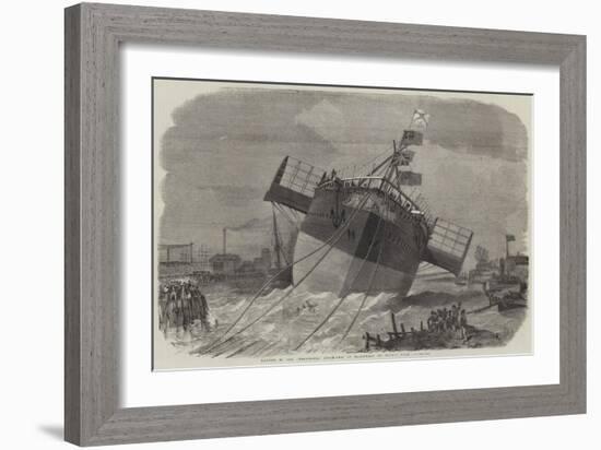Launch of the Paramatta Steam-Ship at Blackwall on Monday Week-Edwin Weedon-Framed Giclee Print