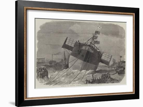 Launch of the Paramatta Steam-Ship at Blackwall on Monday Week-Edwin Weedon-Framed Giclee Print