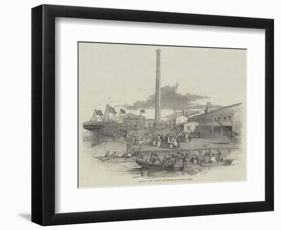 Launch of the Taman, Iron Steamer, at Millwall, Poplar-null-Framed Giclee Print