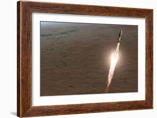 Launch of Vostok 1 Spacecraft, Artwork-Detlev Van Ravenswaay-Framed Photographic Print