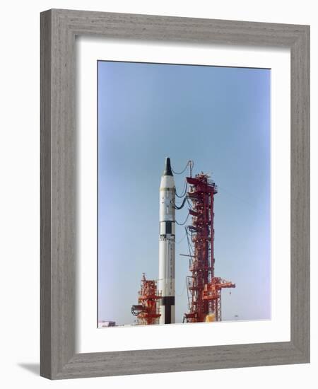Launch View of the Gemini-Titan 3 Mission, Cape Canaveral, Florida-Stocktrek Images-Framed Photographic Print