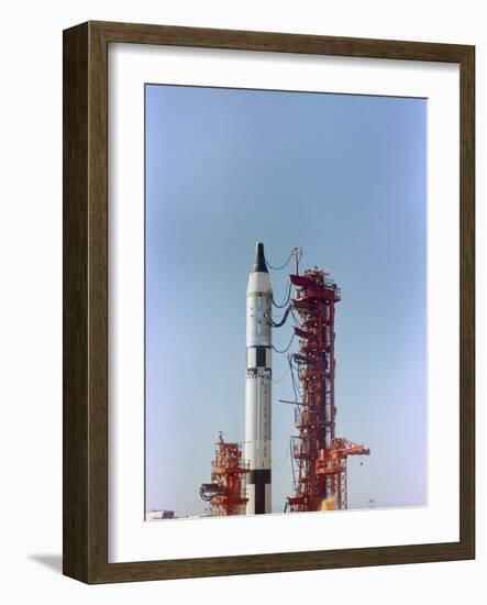 Launch View of the Gemini-Titan 3 Mission, Cape Canaveral, Florida-Stocktrek Images-Framed Photographic Print