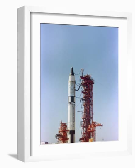 Launch View of the Gemini-Titan 3 Mission, Cape Canaveral, Florida-Stocktrek Images-Framed Photographic Print