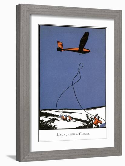 Launching a Glider-Found Image Press-Framed Giclee Print