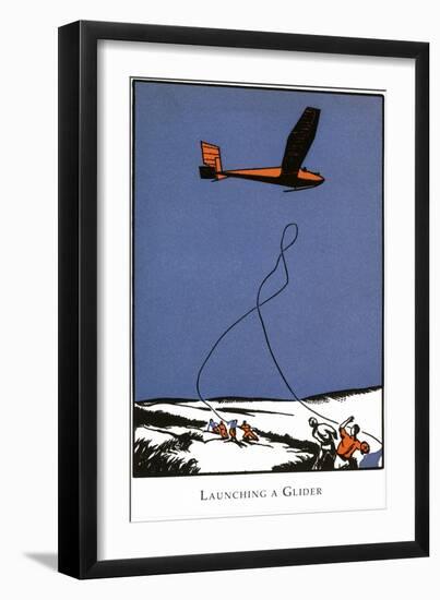 Launching a Glider-Found Image Press-Framed Giclee Print