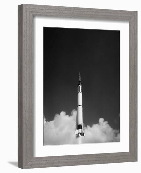 Launching of the Mercury-Redstone 3 Rocket from Cape Canaveral, Florida-Stocktrek Images-Framed Photographic Print