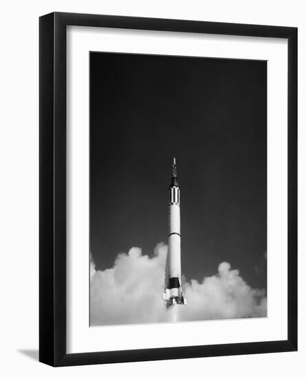 Launching of the Mercury-Redstone 3 Rocket from Cape Canaveral, Florida-Stocktrek Images-Framed Photographic Print