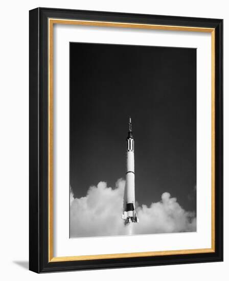 Launching of the Mercury-Redstone 3 Rocket from Cape Canaveral, Florida-Stocktrek Images-Framed Photographic Print