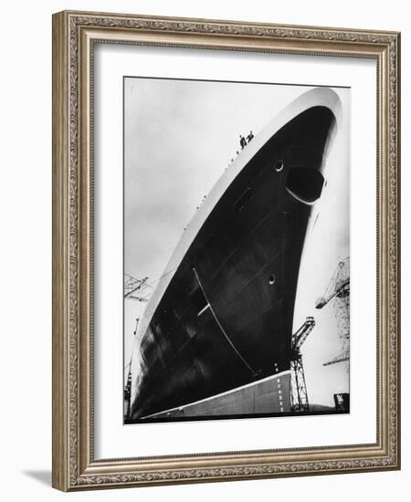 Launching of the Queen Elizabeth II Oceanliner-Terence Spencer-Framed Photographic Print