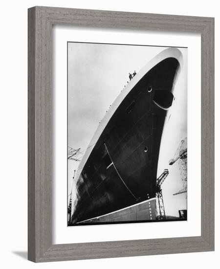 Launching of the Queen Elizabeth II Oceanliner-Terence Spencer-Framed Photographic Print