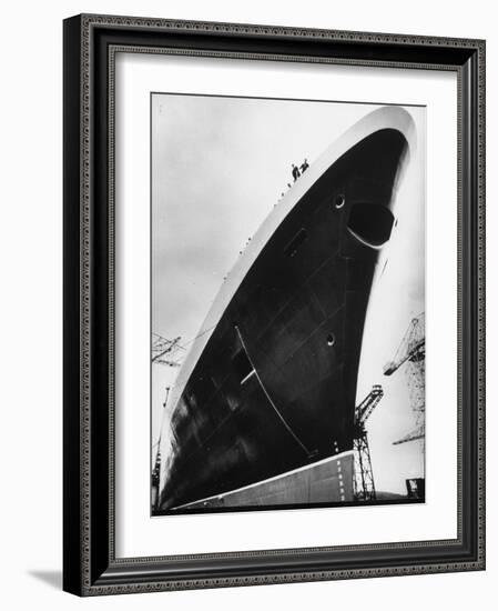 Launching of the Queen Elizabeth II Oceanliner-Terence Spencer-Framed Photographic Print