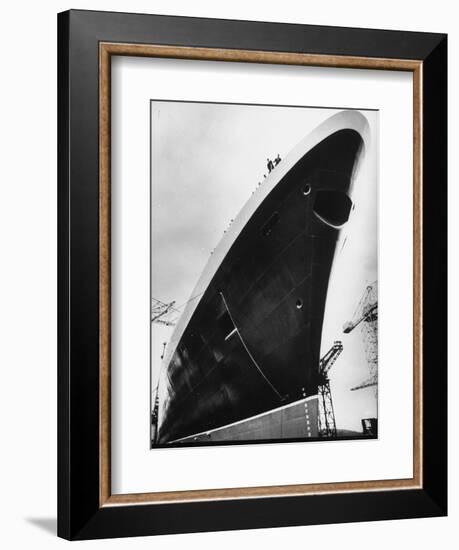 Launching of the Queen Elizabeth II Oceanliner-Terence Spencer-Framed Photographic Print