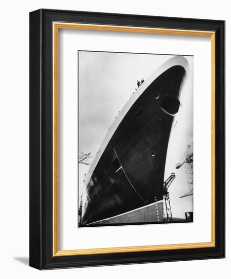 Launching of the Queen Elizabeth II Oceanliner-Terence Spencer-Framed Photographic Print