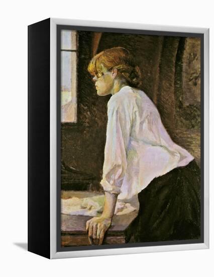 Laundress-Henri de Toulouse-Lautrec-Framed Stretched Canvas