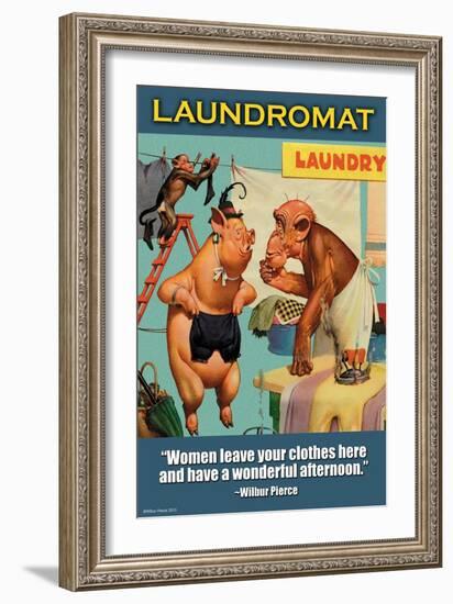 Laundromat-Wilbur Pierce-Framed Art Print