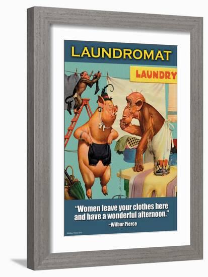 Laundromat-Wilbur Pierce-Framed Art Print