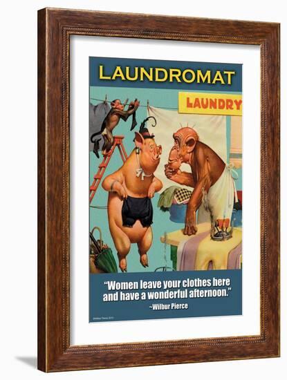 Laundromat-Wilbur Pierce-Framed Art Print