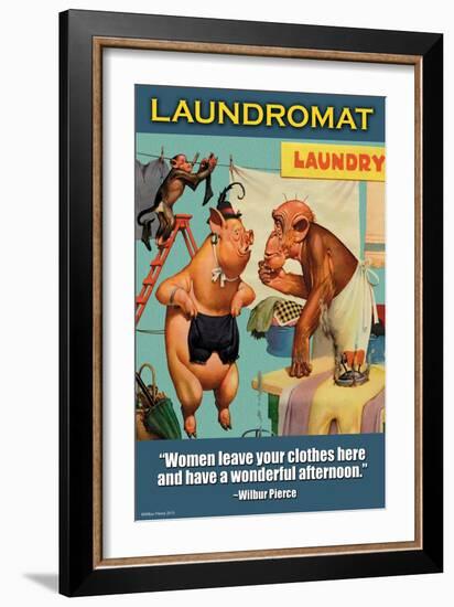 Laundromat-Wilbur Pierce-Framed Art Print