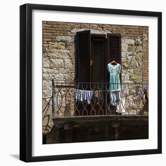 Laundry Day Colle Di Val D'Elsa Provincia Di Sienna-Mike Burton-Framed Photographic Print
