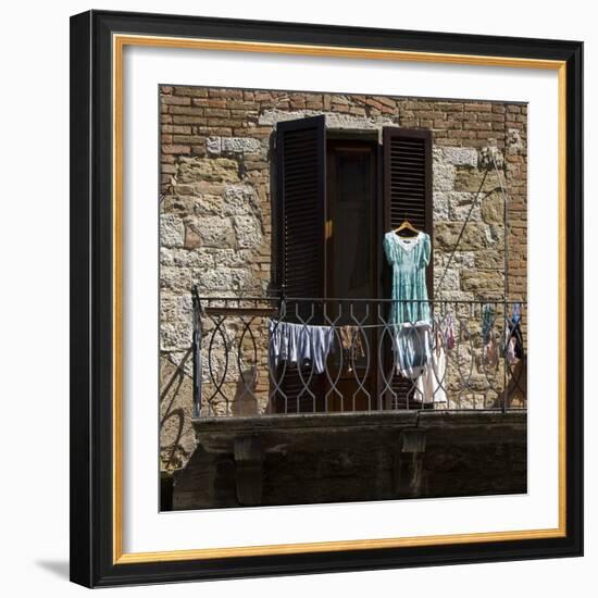 Laundry Day Colle Di Val D'Elsa Provincia Di Sienna-Mike Burton-Framed Photographic Print