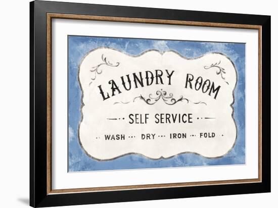 Laundry Day VII Bright Blue-Danhui Nai-Framed Premium Giclee Print