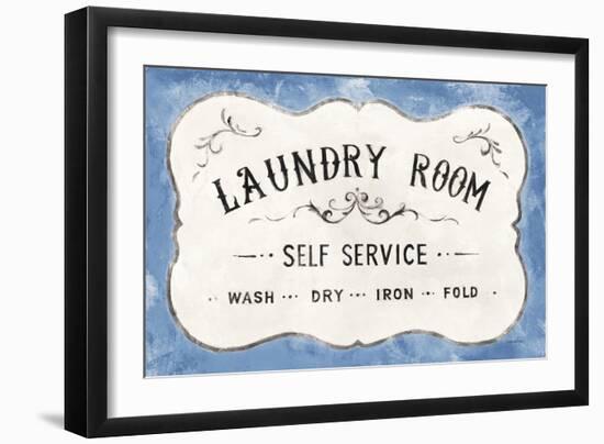 Laundry Day VII Bright Blue-Danhui Nai-Framed Premium Giclee Print