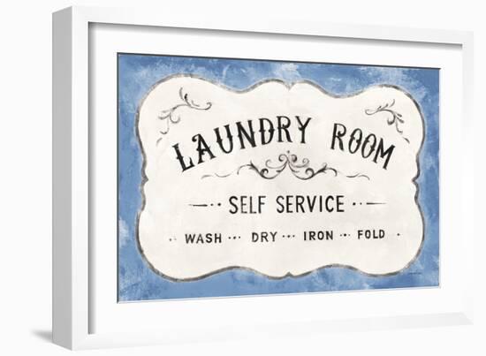 Laundry Day VII Bright Blue-Danhui Nai-Framed Premium Giclee Print