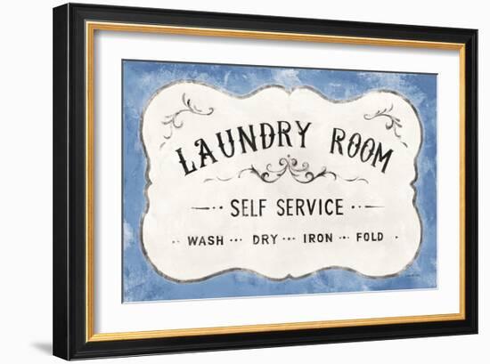 Laundry Day VII Bright Blue-Danhui Nai-Framed Premium Giclee Print