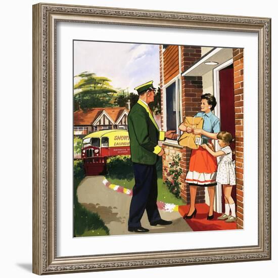 Laundry Delivery Service-null-Framed Giclee Print