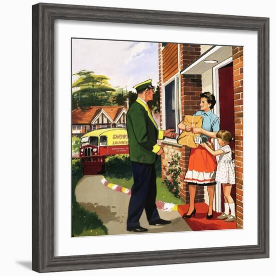 Laundry Delivery Service-null-Framed Giclee Print