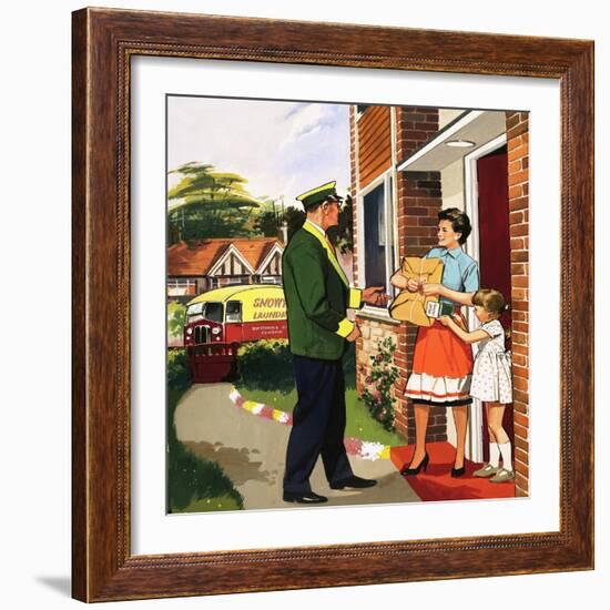 Laundry Delivery Service-null-Framed Giclee Print