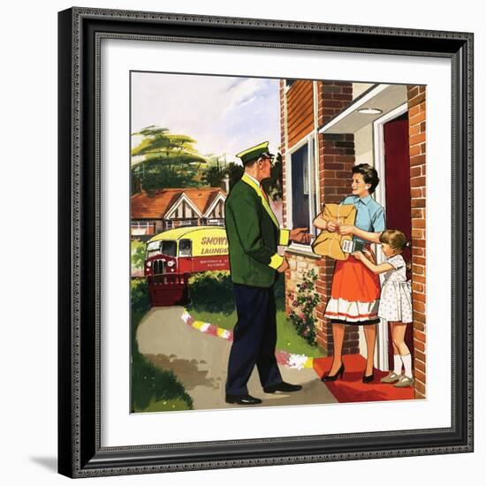 Laundry Delivery Service-null-Framed Giclee Print