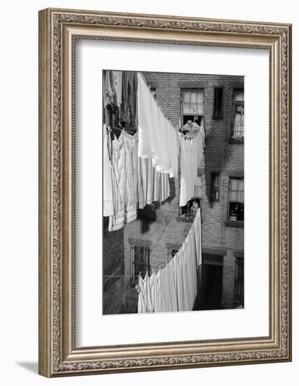 Laundry Drying on Lines-Philip Gendreau-Framed Photographic Print