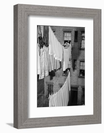 Laundry Drying on Lines-Philip Gendreau-Framed Photographic Print