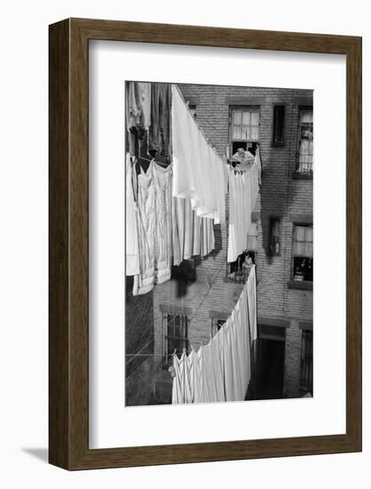 Laundry Drying on Lines-Philip Gendreau-Framed Photographic Print