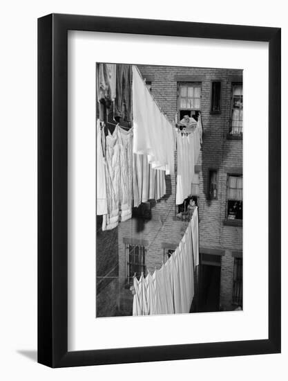 Laundry Drying on Lines-Philip Gendreau-Framed Photographic Print